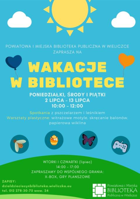 WAKACJE W BIBLIOTECE