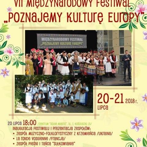 VII Międzynarodowy Festiwal  „Poznajemy Kulturę Europy”