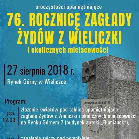 76. ROCZNICA ZAGŁADY ŻYDÓW Z WIELICZKI